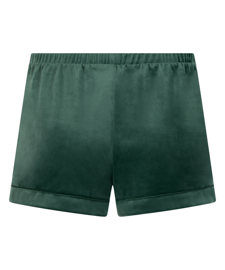 Sammetsshorts, grön