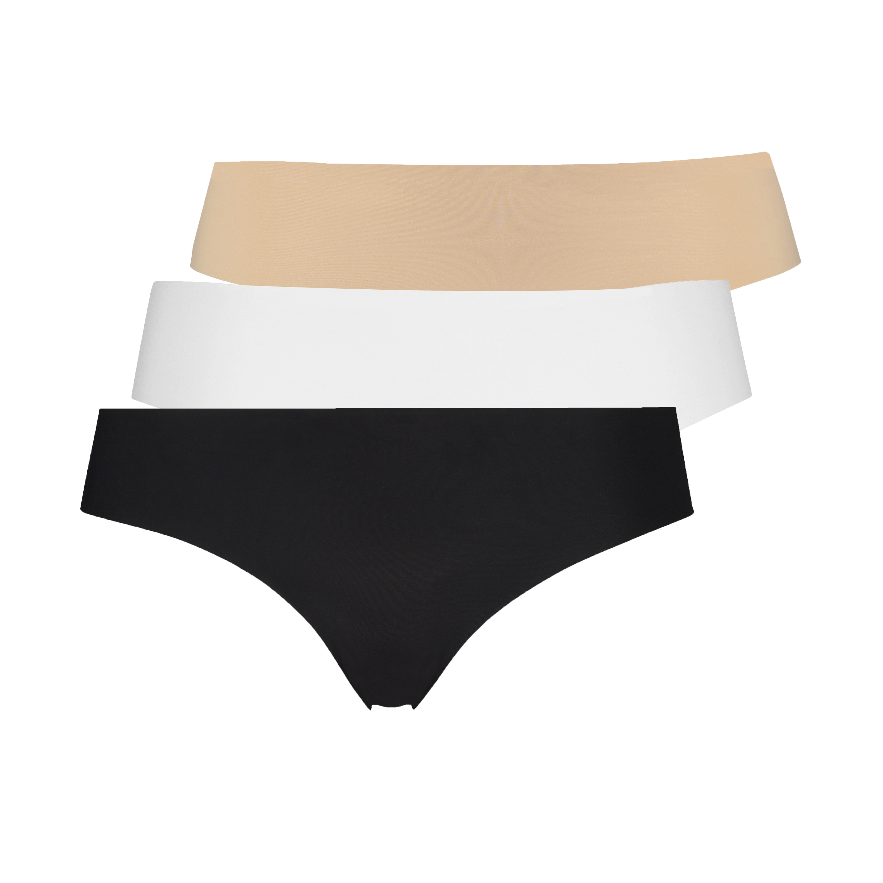 Brazilian-trosa Invisible i bomull, Svart, main