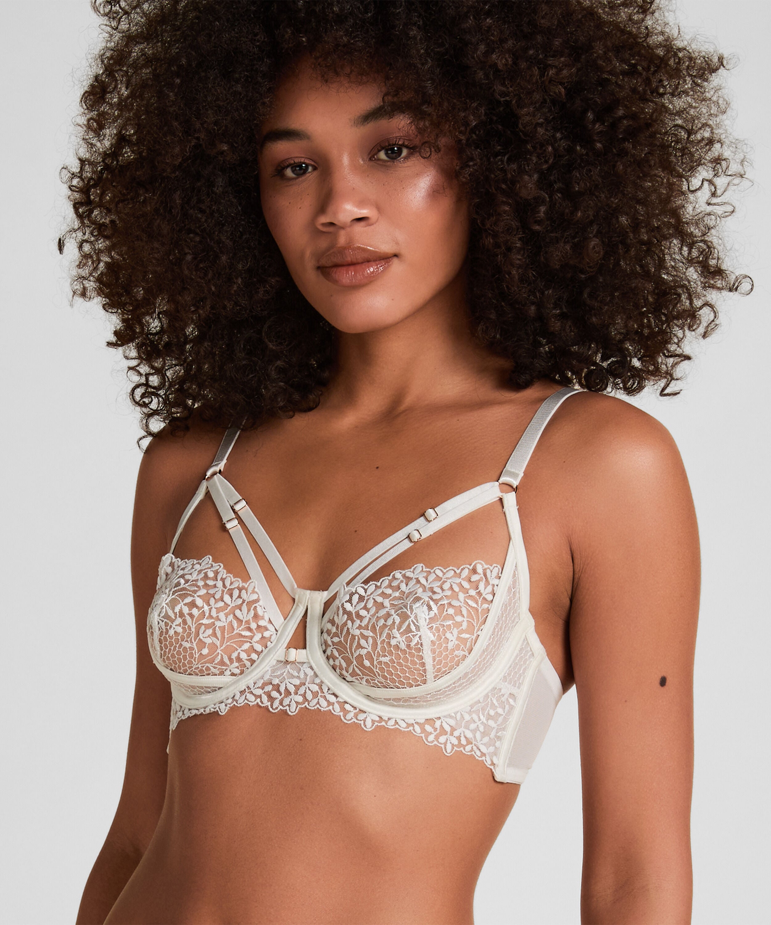 Kristina Longline Bygel-BH Utan Vaddering, Vit Kristina Longline Bygel-BH Utan Vaddering, Vit