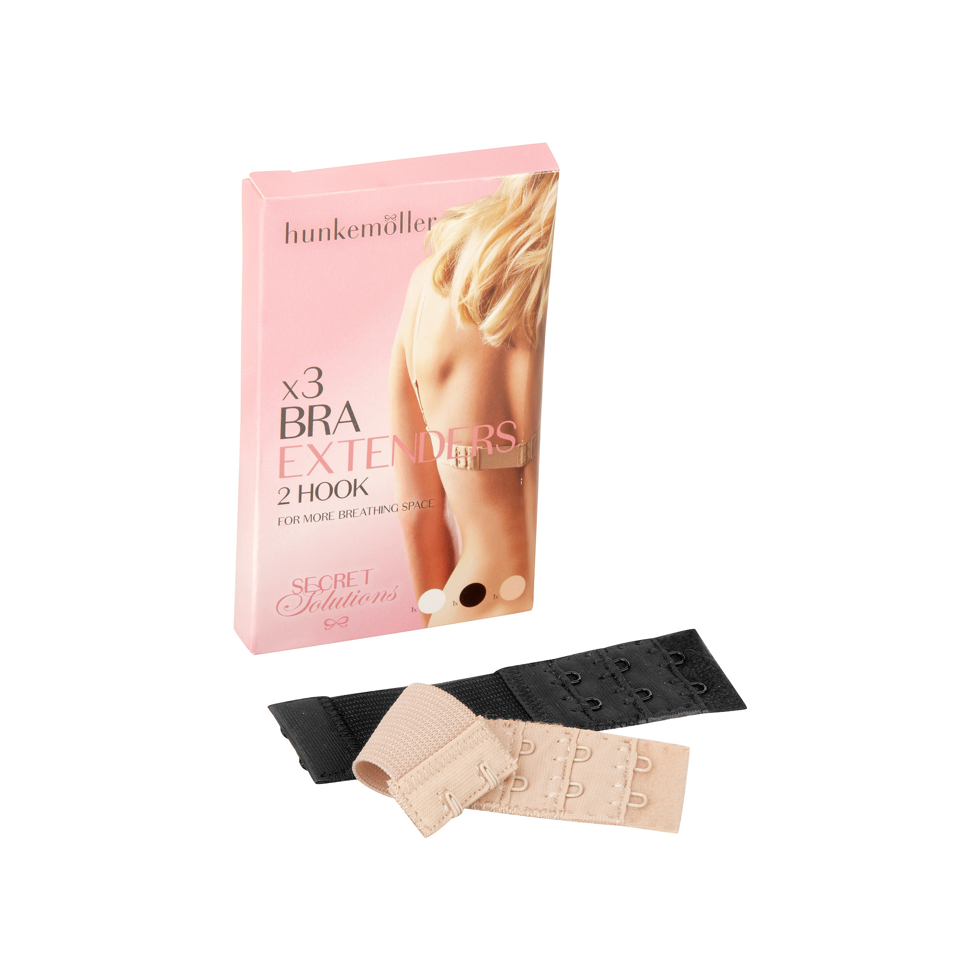 3-pack bh-förlängare, Vit, main