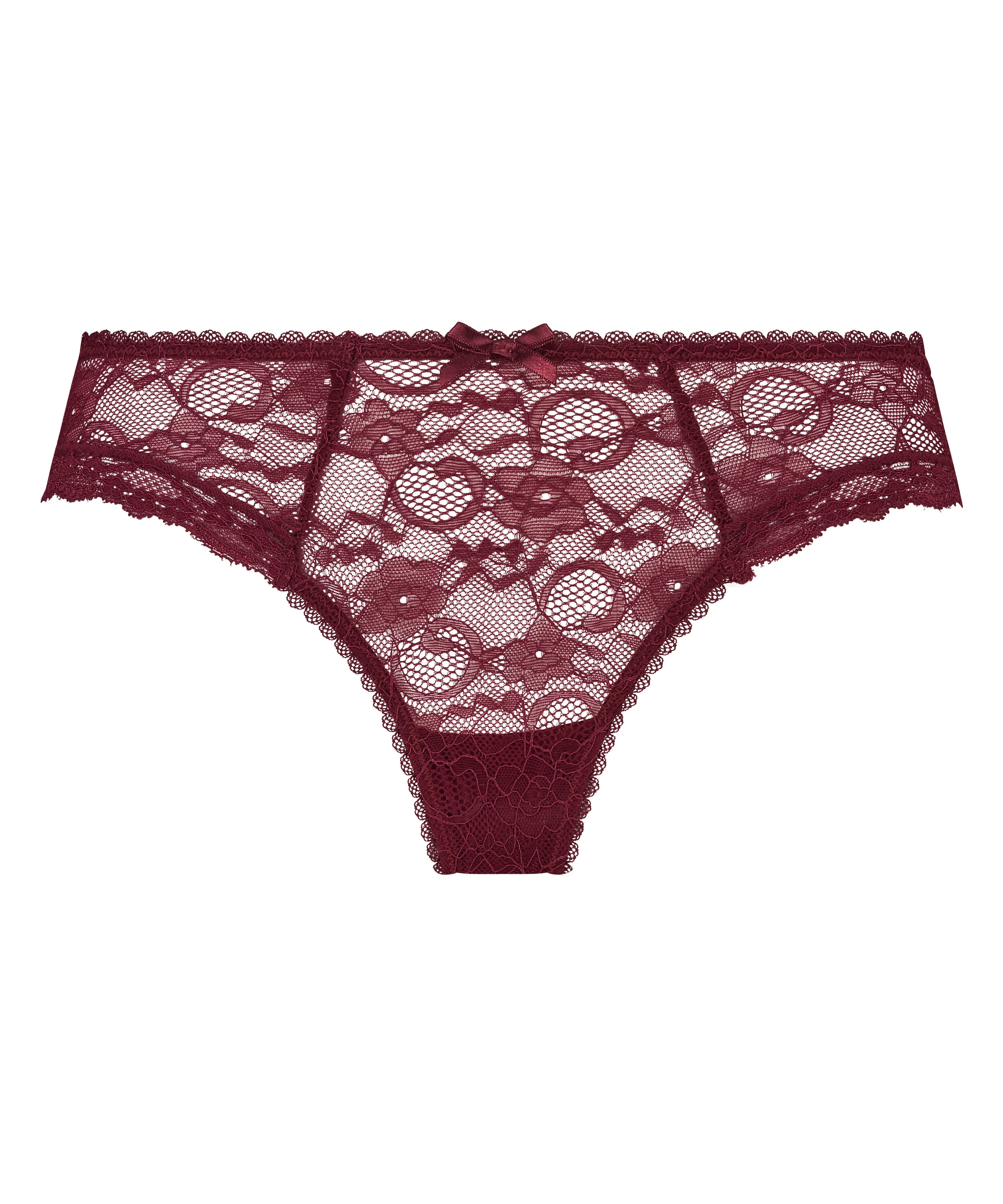 Riley h&ouml;gt skuren minibrazilian-trosa, r&ouml;d