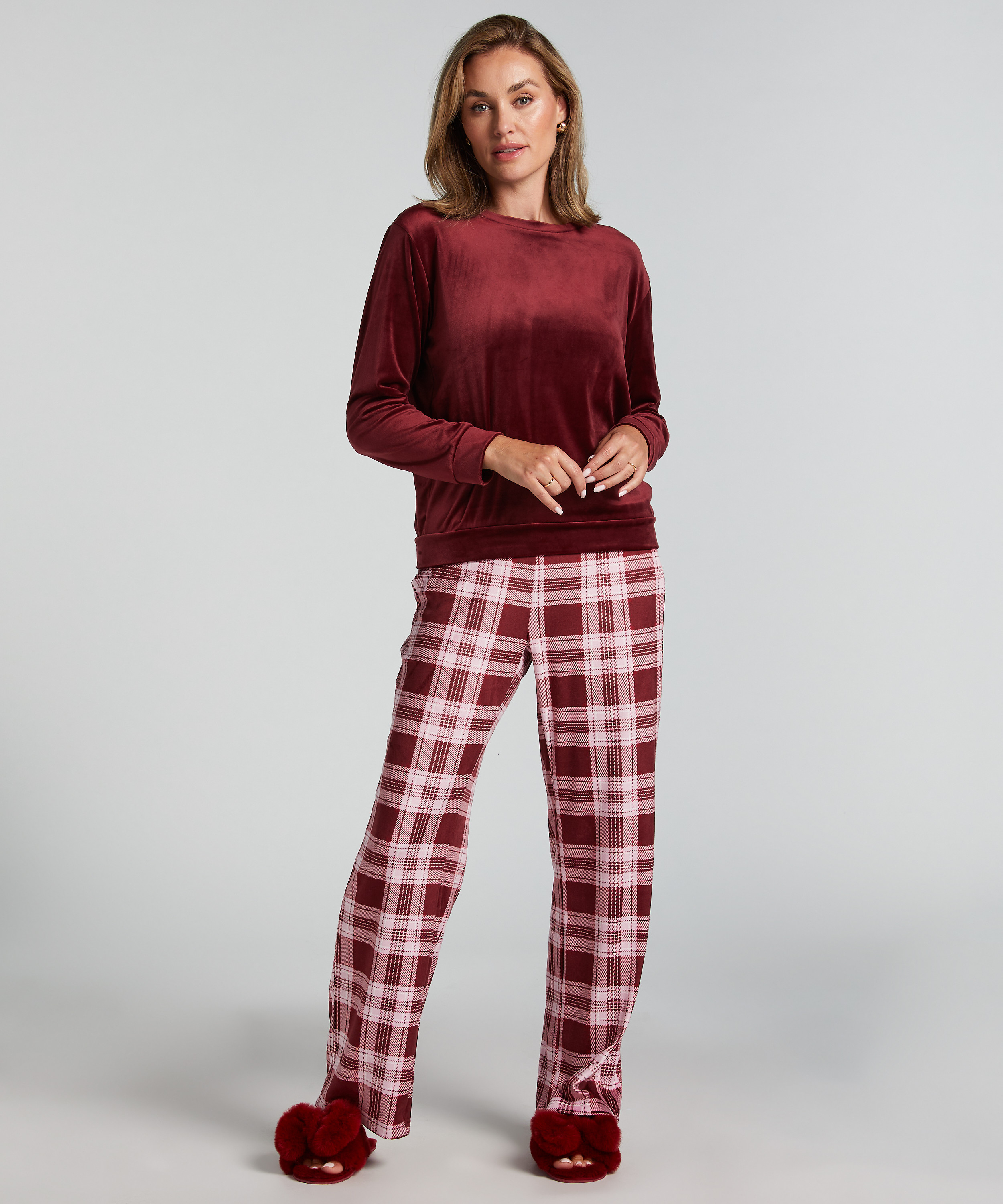 Pyjamasset Velours, Lila, main