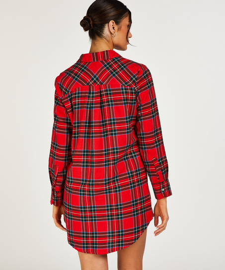 Nattlinne Menshirt Jersey, Röd