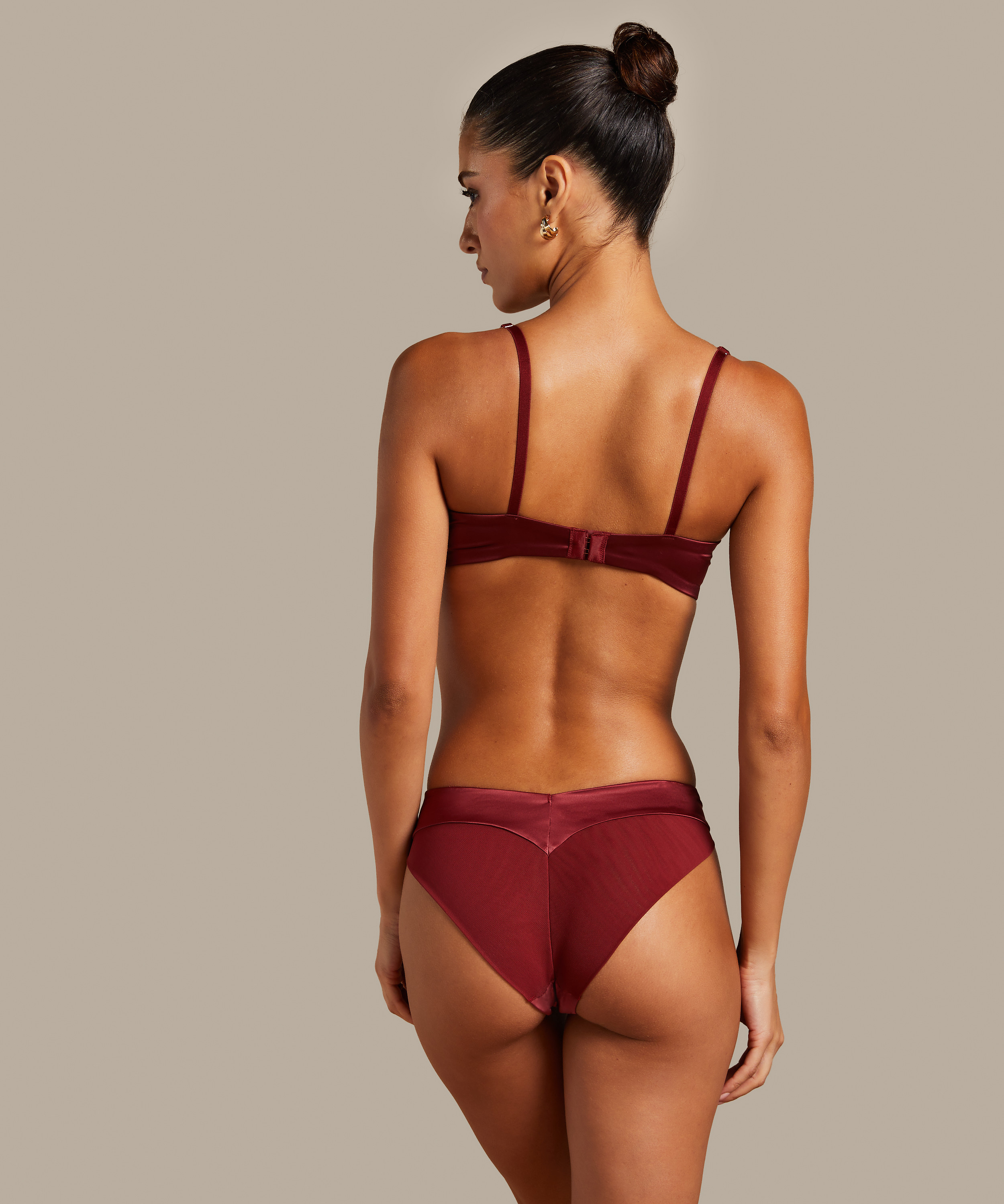 Zoe hög brazilian-trosa, röd, main