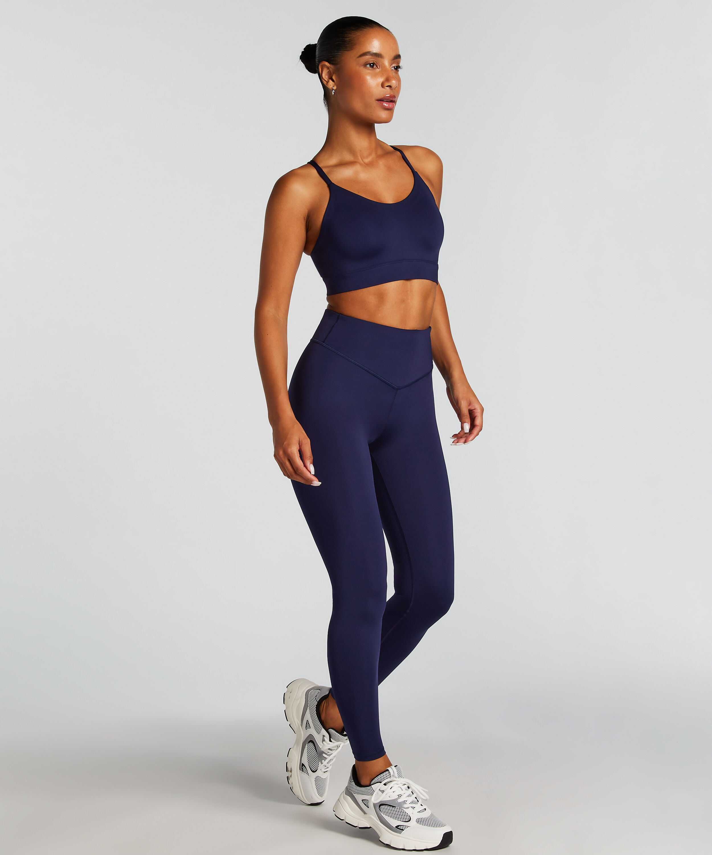HKMX Leggings med hög midja, Blå