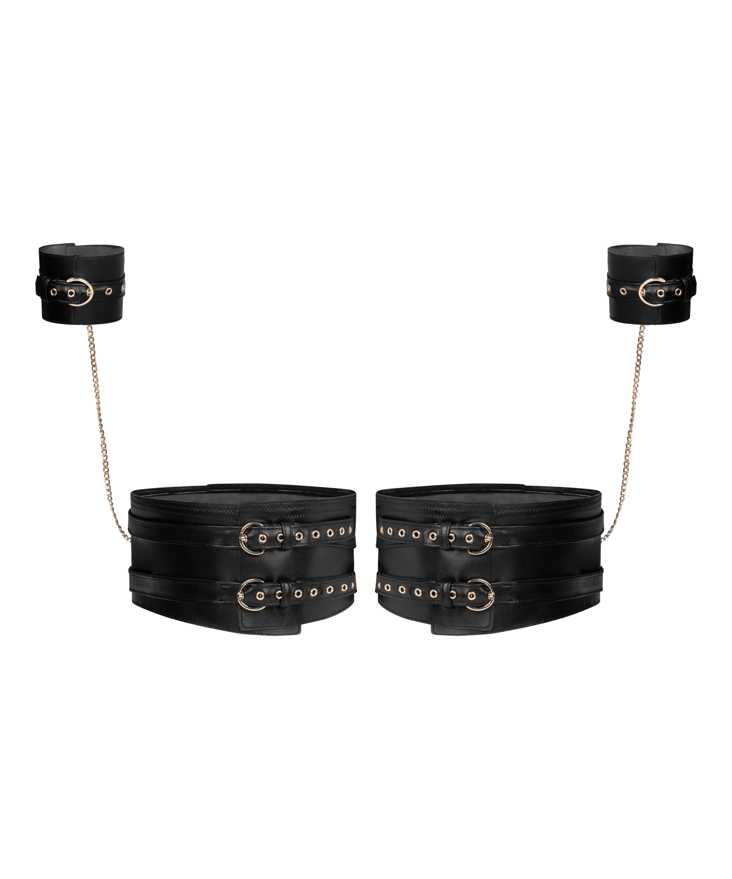 Ben- och handmanschetter, Svart, main