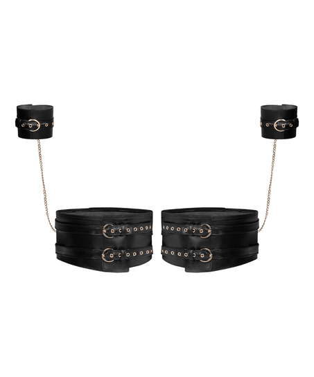 Ben- och handmanschetter, Svart