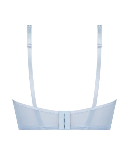 Vadderad longline-bh med bygel Catrin, Bl&aring;