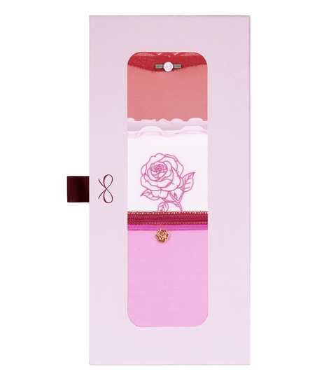 Alla hj&auml;rtans dag-presentset med stringtrosor, Rosa