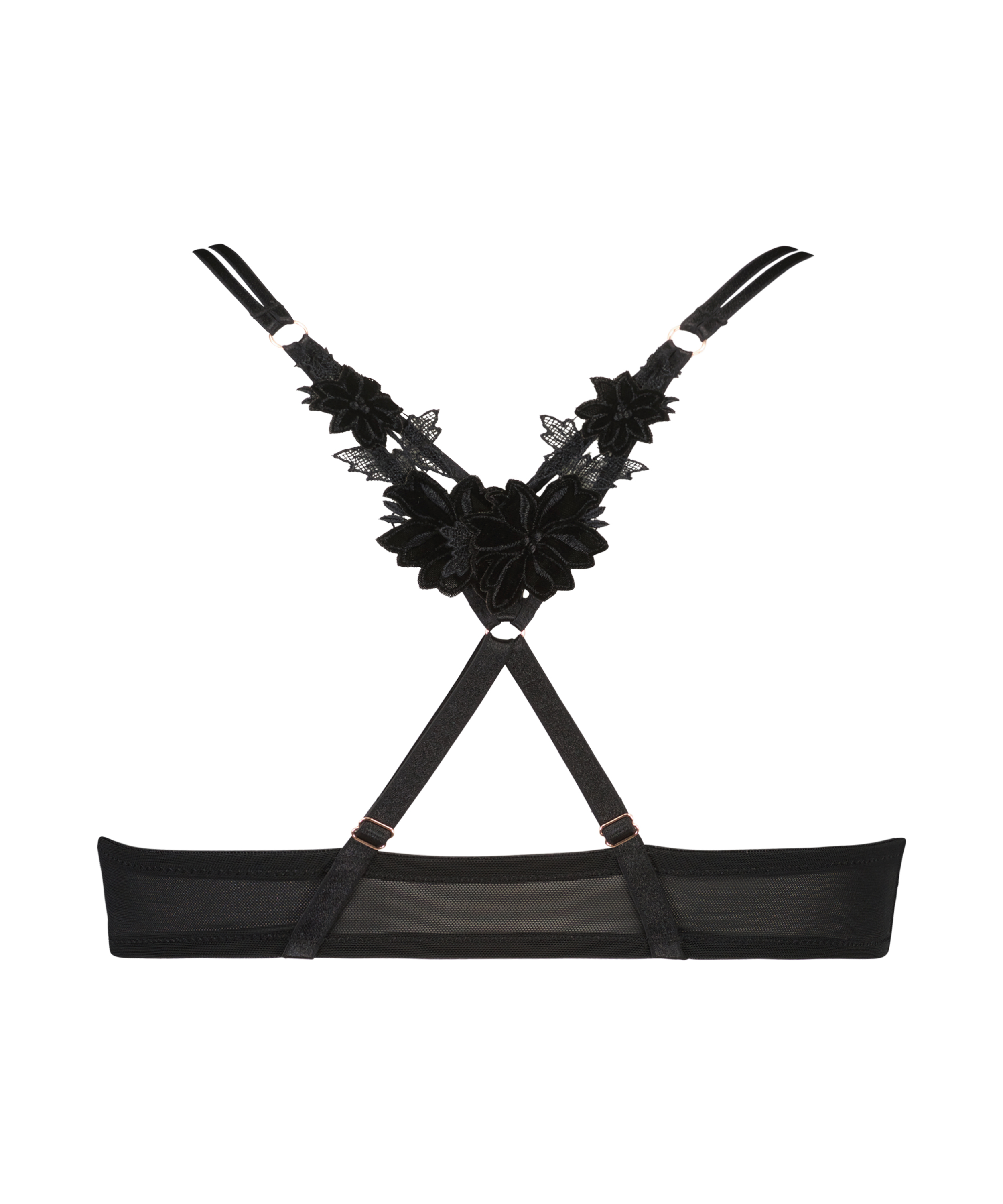 Kelsey vadderad push up-bh med bygel Lucy Hale, Svart, main