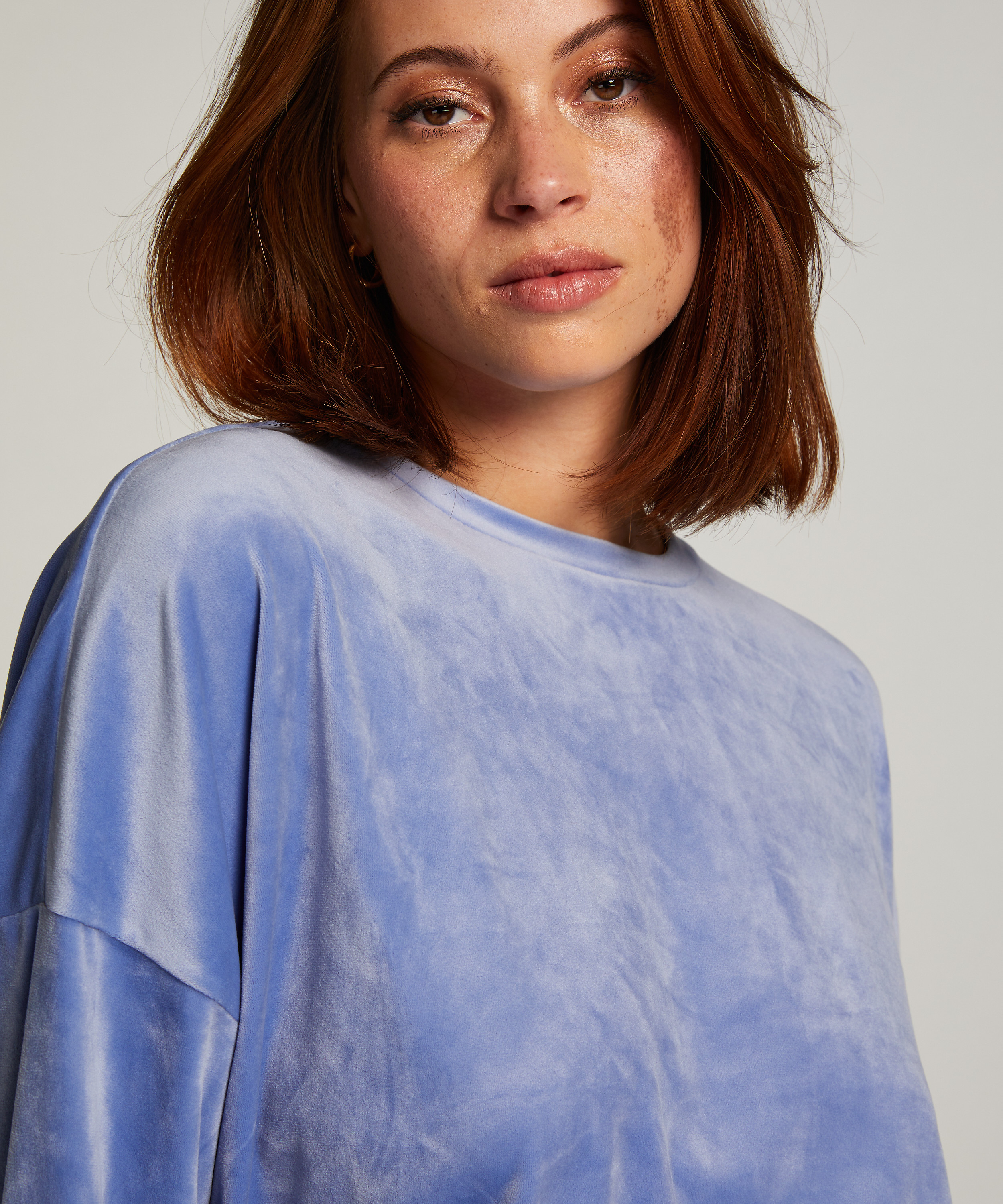 Velourtopp, Blå, main