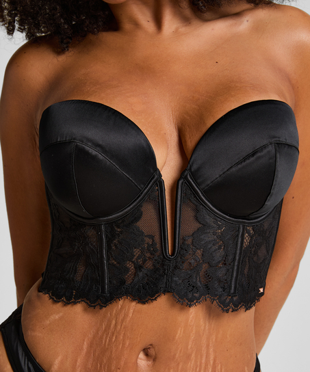 Grace mini-bustier, Svart