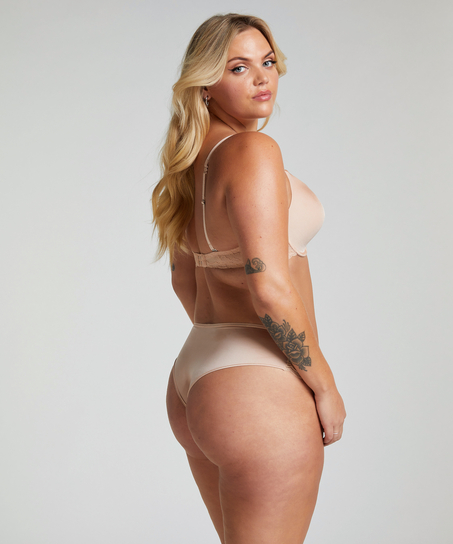 Formpressad push-up-bh med bygel Angie, Beige