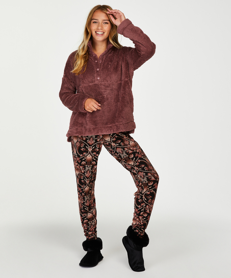 Pyjamasbyxor Jersey, Svart