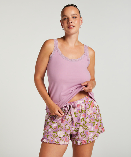 Pyjamasshorts Jersey, Lila