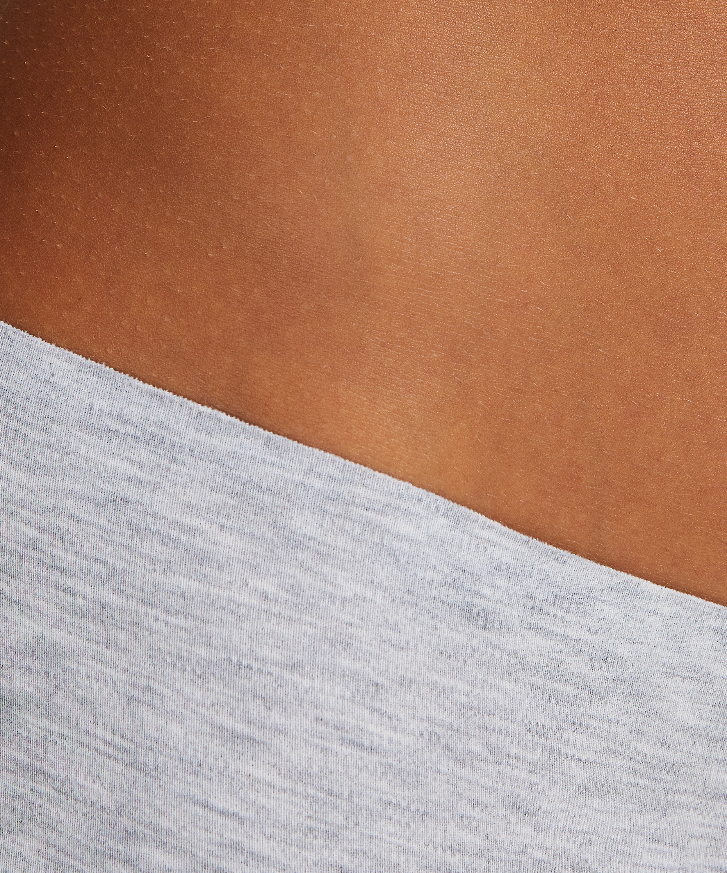 Osynlig boxertrosa i bomull, Grå, main