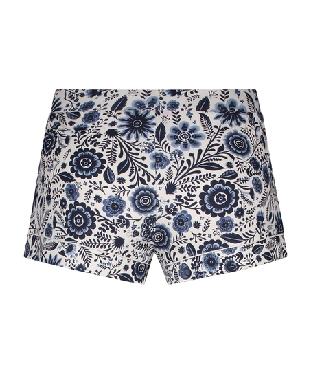 Pyjamasshorts Jersey, Vit