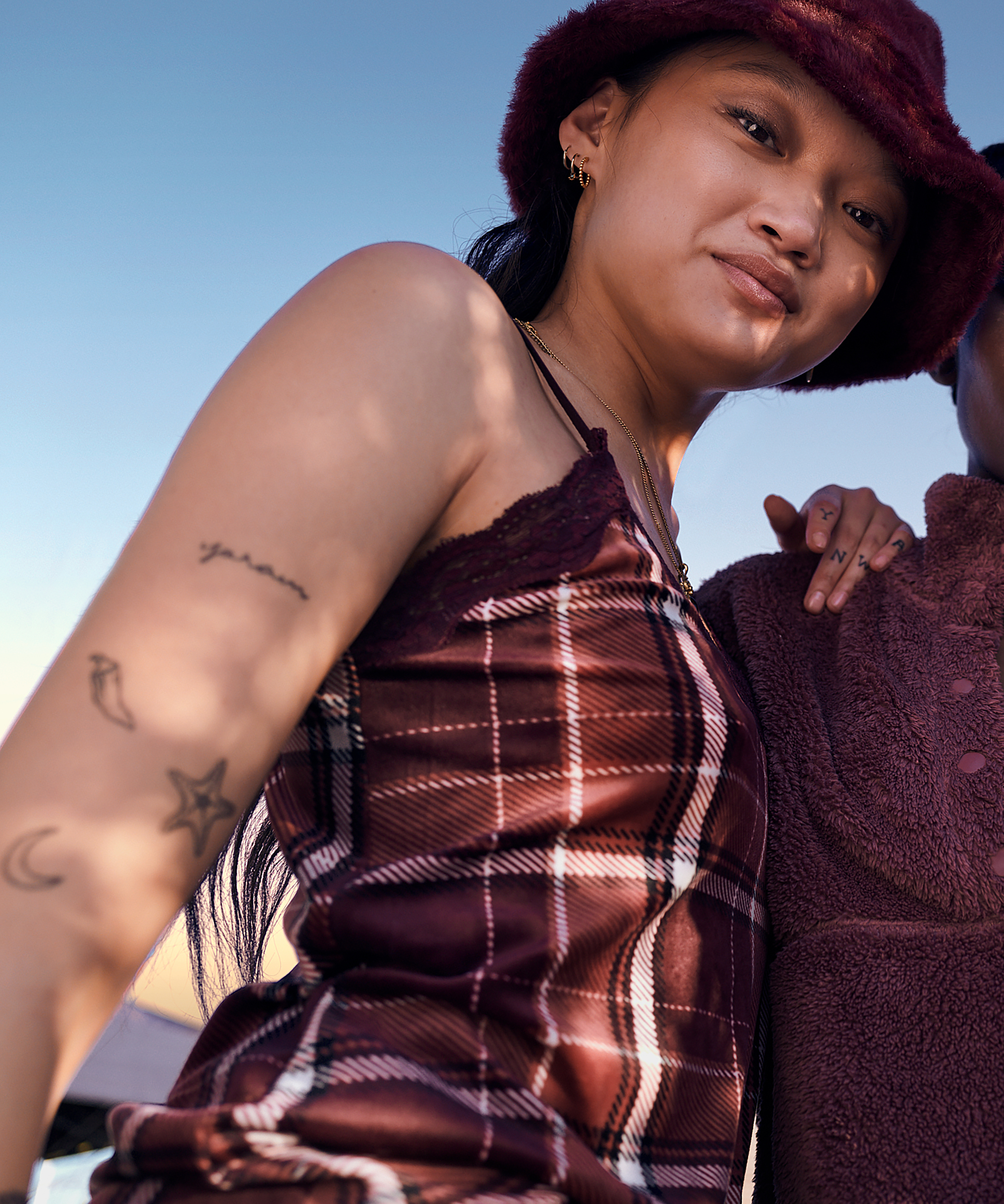 Linne av velour, Lila, main