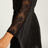 Kimono Lace i satin, Svart