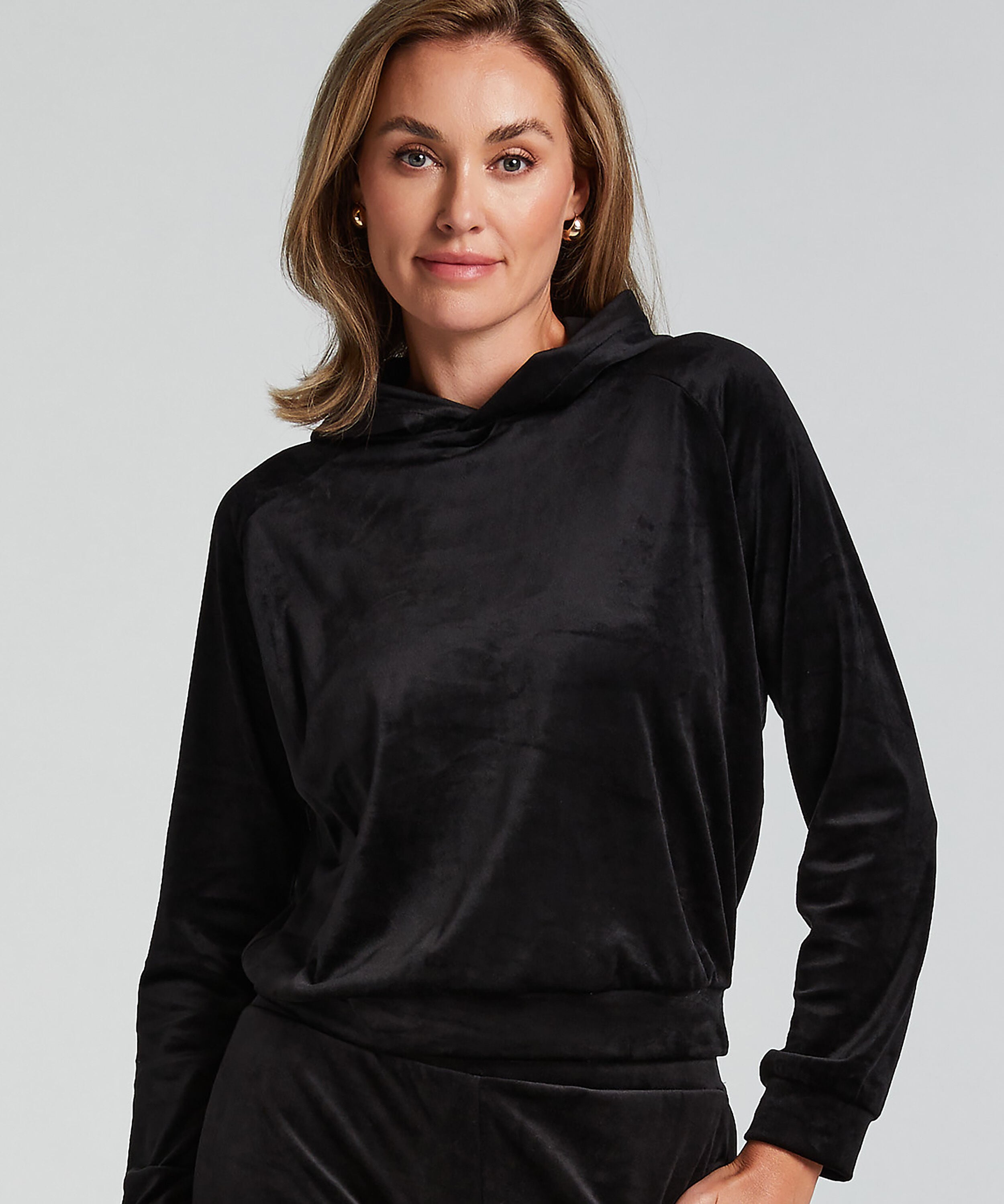Velourtopp, Svart