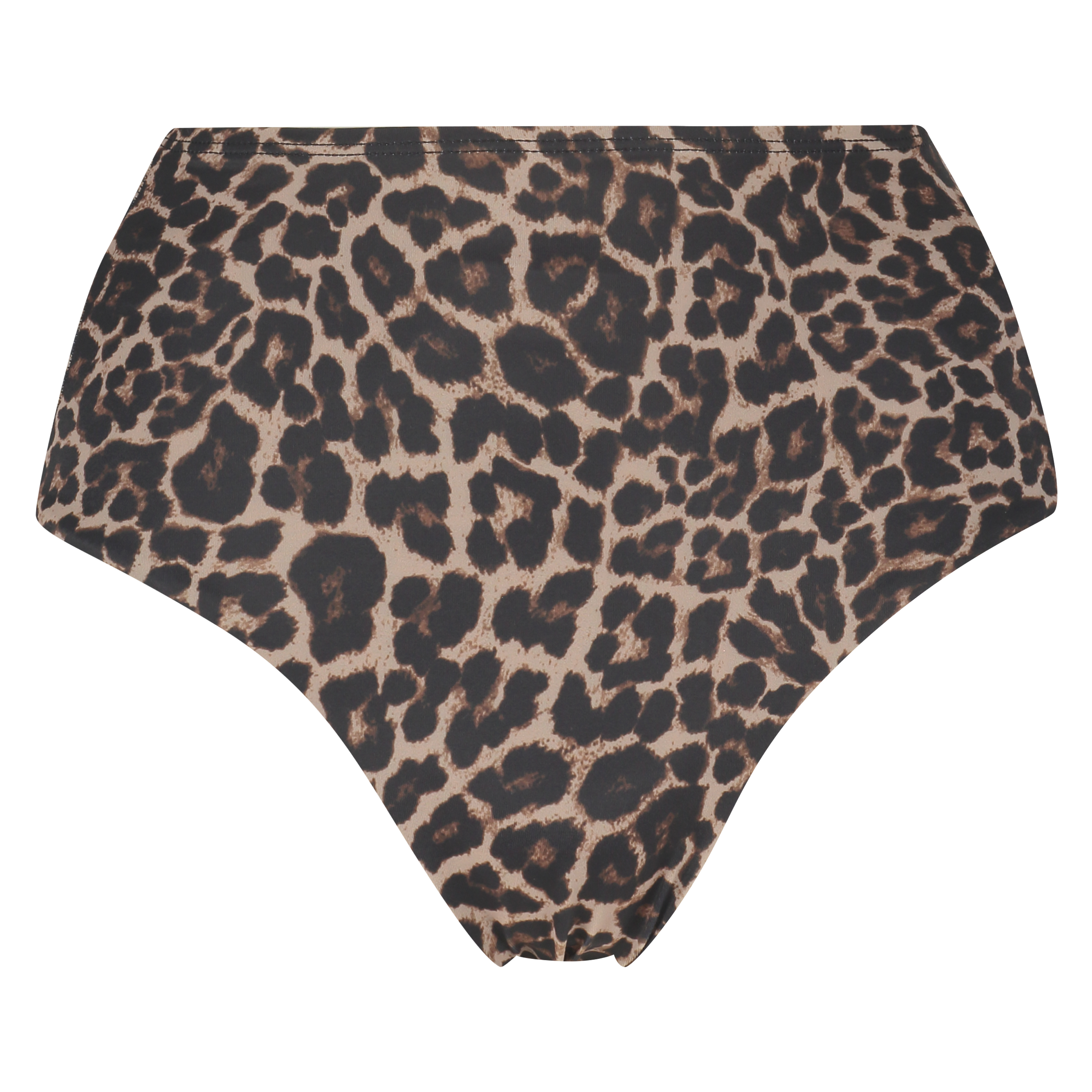 Djärvt skuren Leopard-bikniunderdel, Beige, main