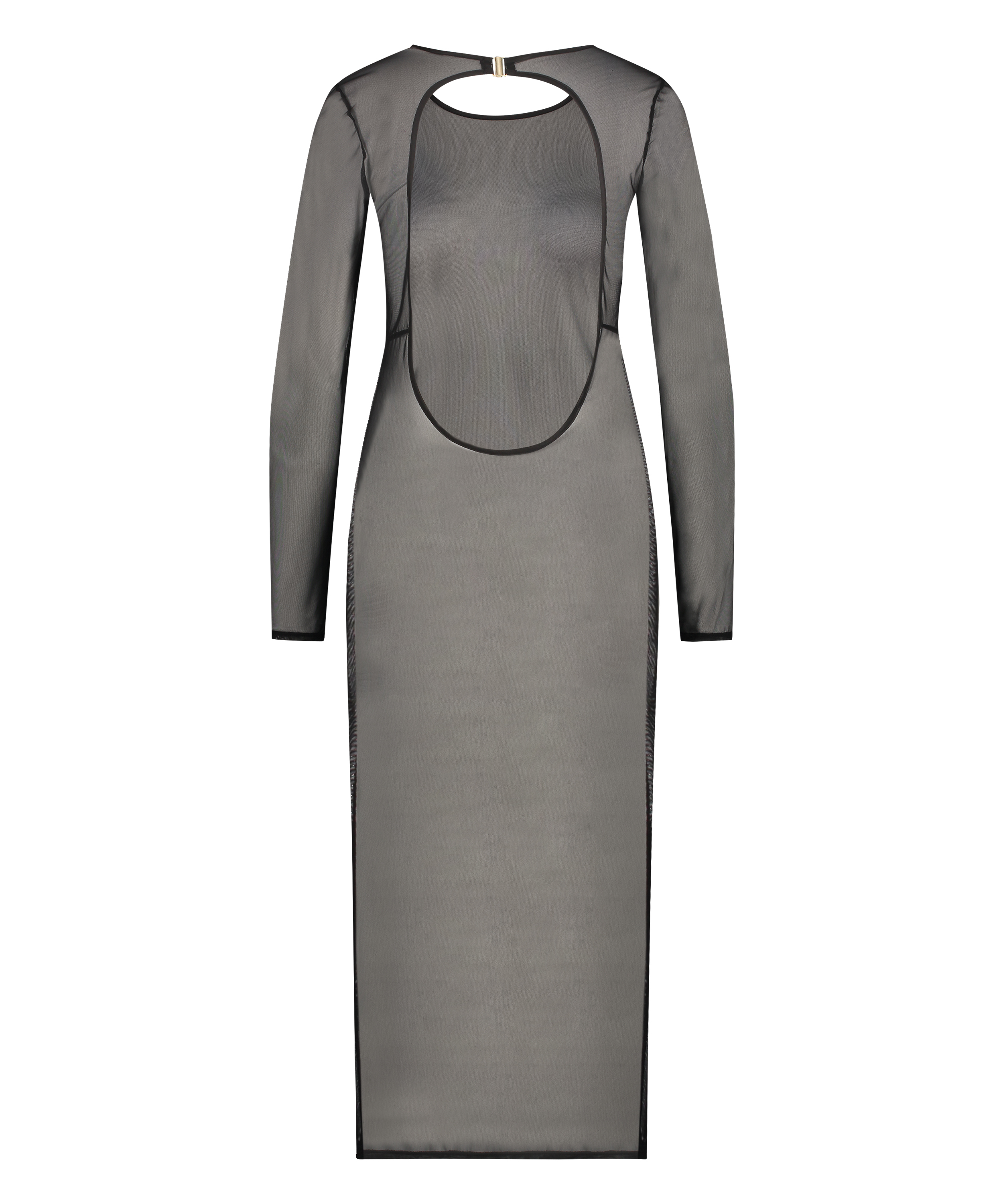 Skir långklänning, Svart, main