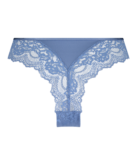 Högt skuren brazilian-trosa Dora, blå