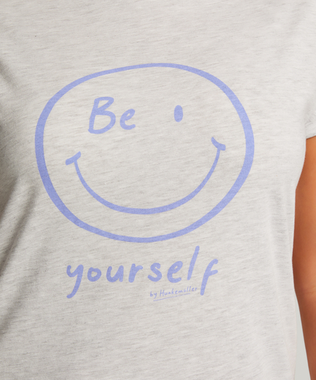 Nattskjorta med rund hals, Grå