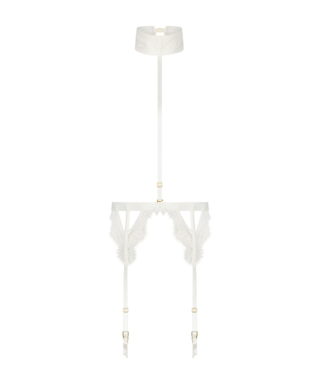 Seraphina Private-strumpebandshållare, Vit