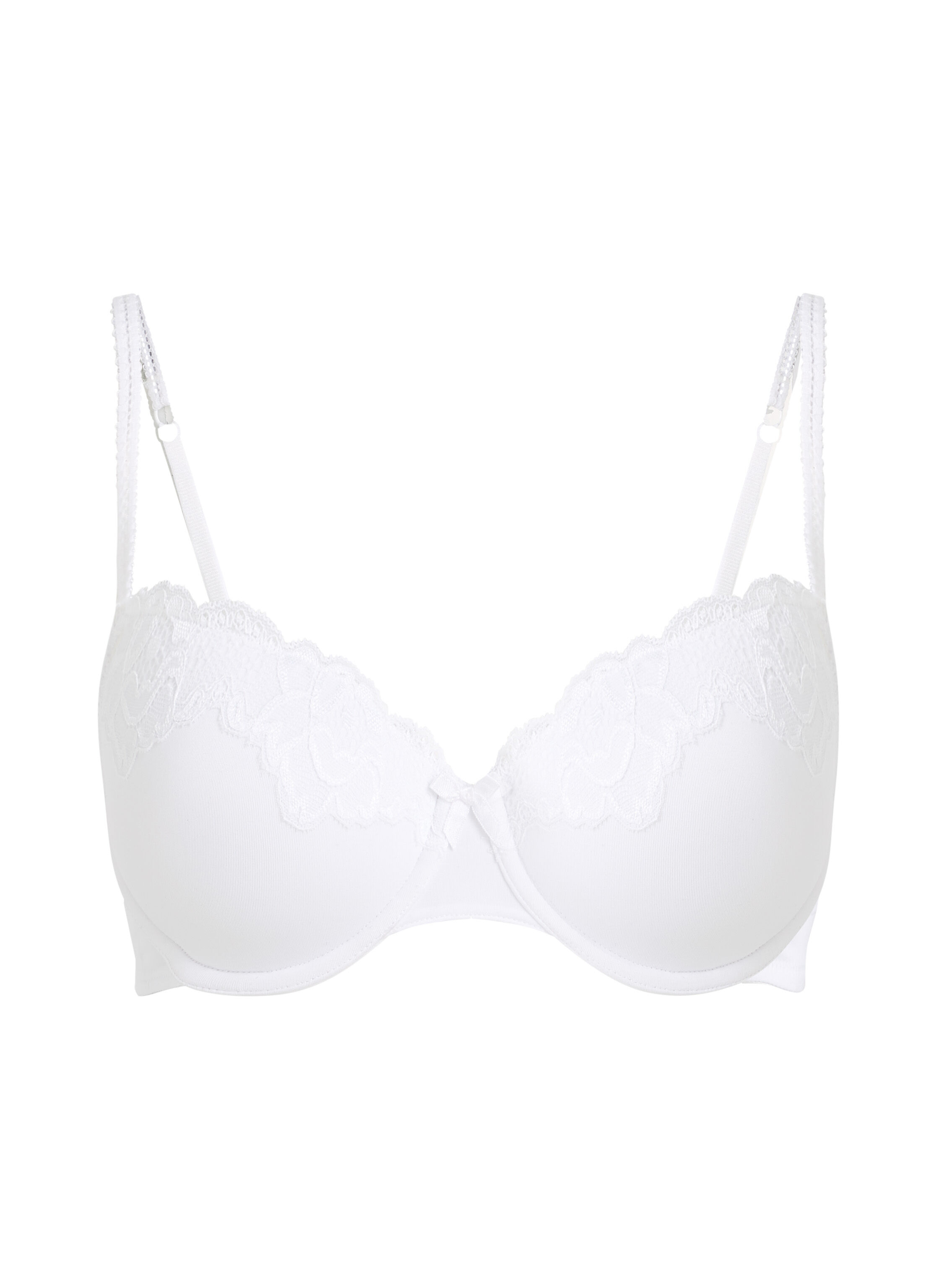 Formpressad bygel-bh Secret Lace, Vit