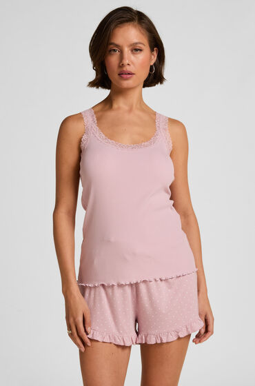 Jersy-shorts med volanger