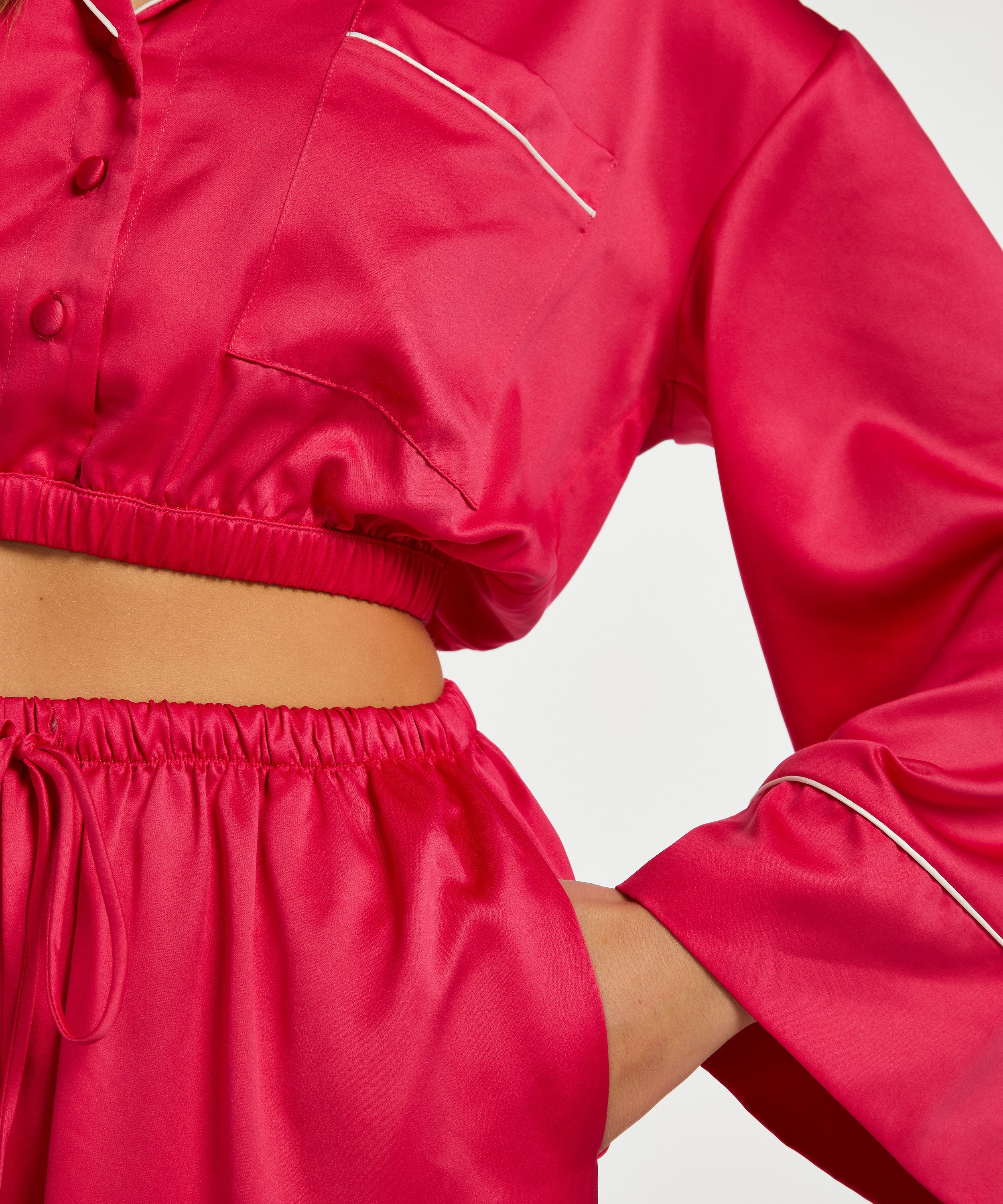 Palazzo satin, Rosa, main