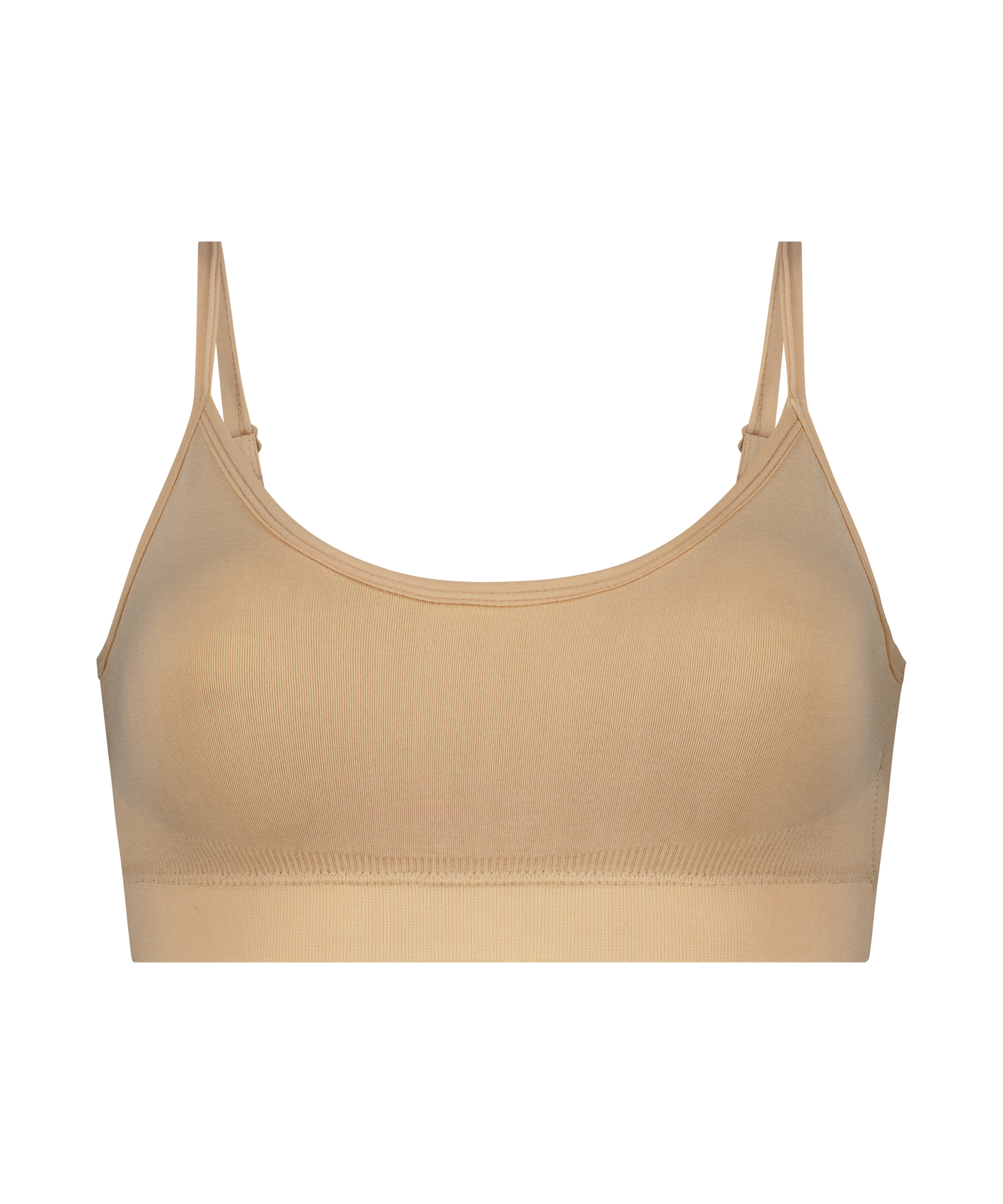 ﻿Bralette med remmar, Beige, main