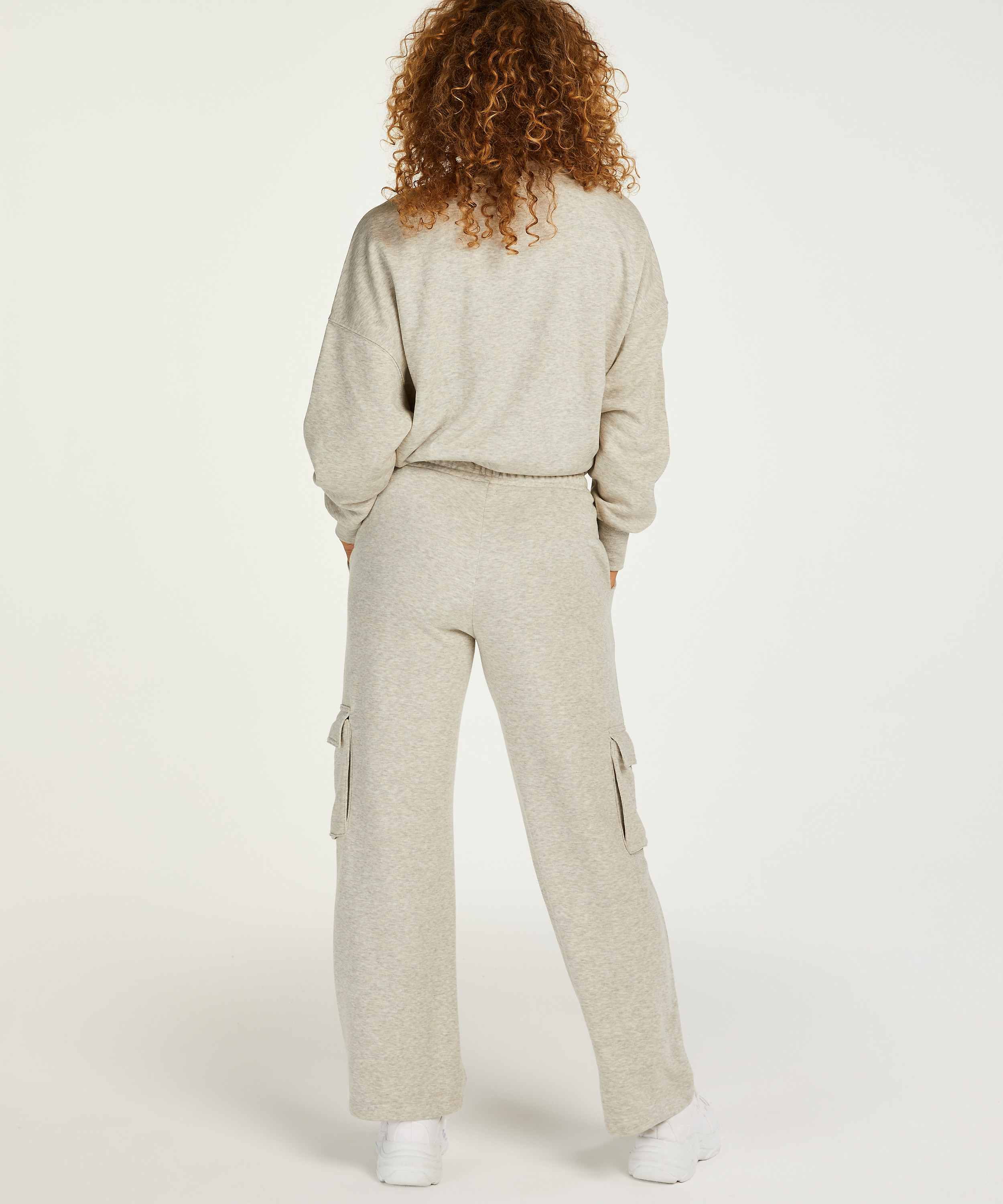 Petite Cargo joggingbyxor, Beige, main