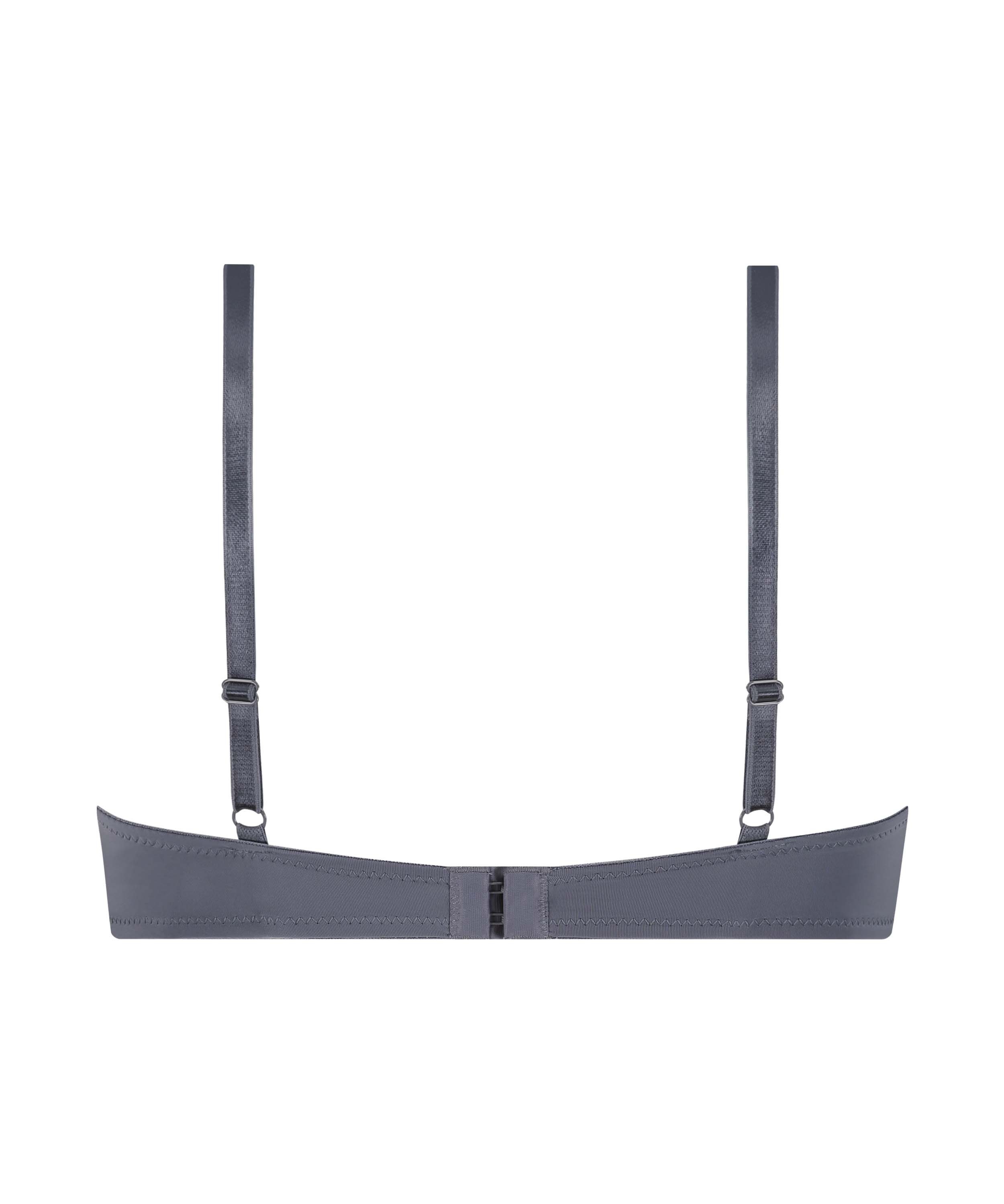 Formpressad bygel-bh Plunge, Gr&aring;, main