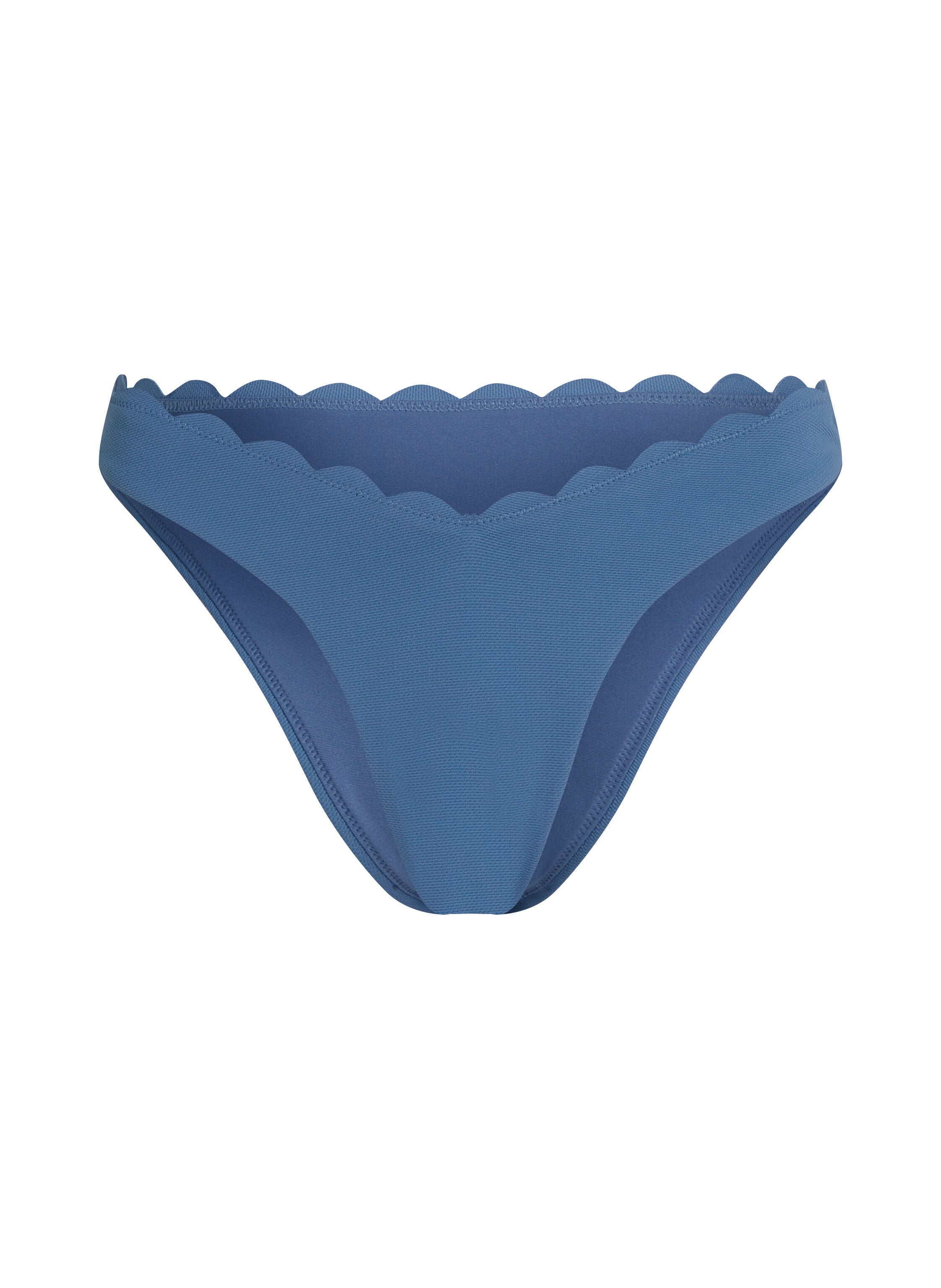 Högt Skuren Bikiniunderdel Scallop