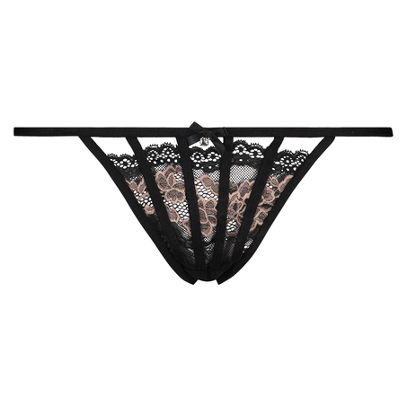 Nala tanga-stringtrosa, Svart