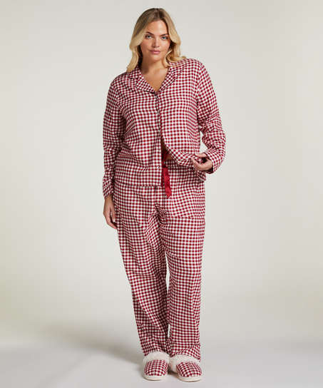 Pyjamasset Flannel, Röd