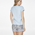 Topp SS Chest Print, Blå