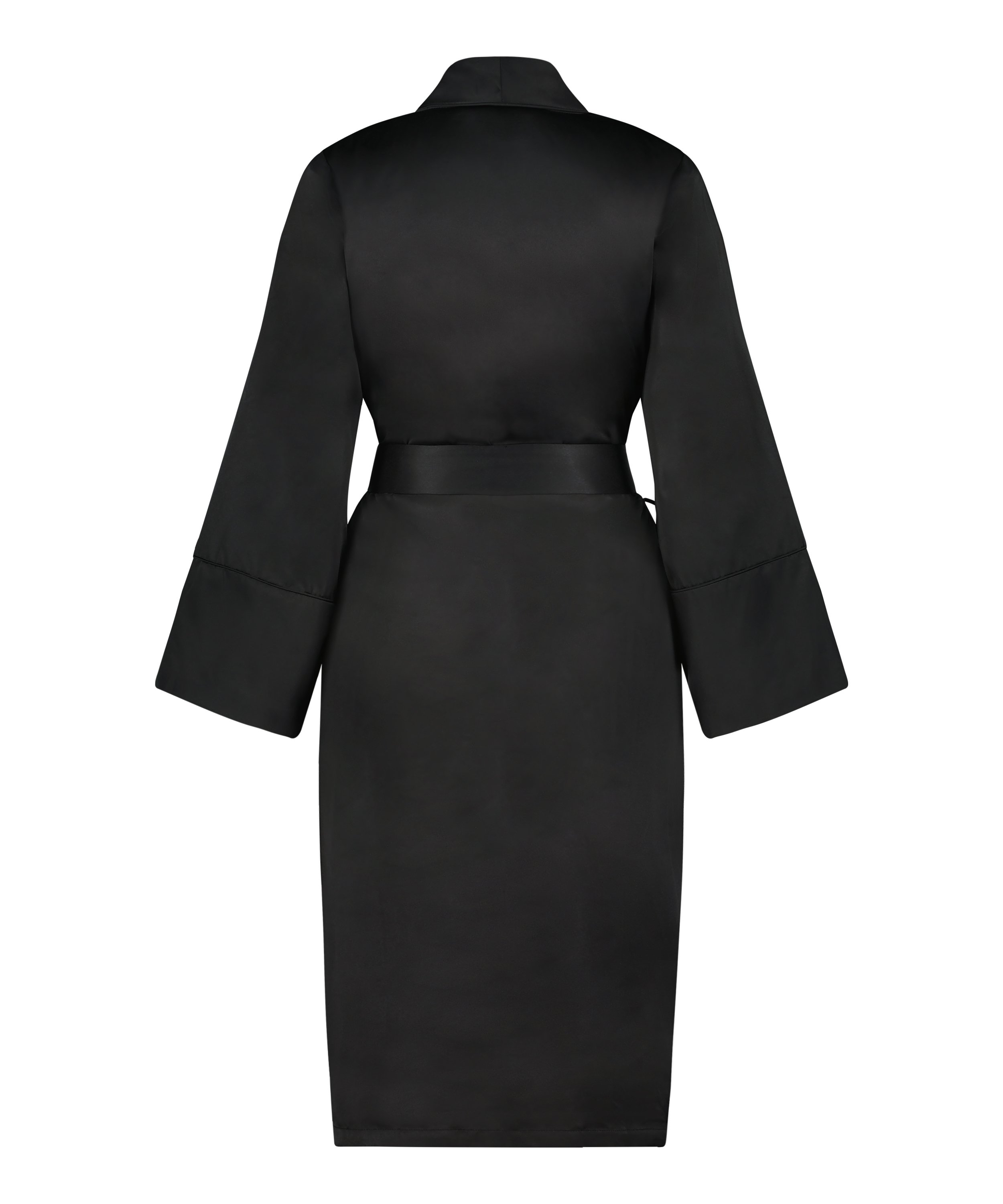 Badrock av satinfleece, Svart, main