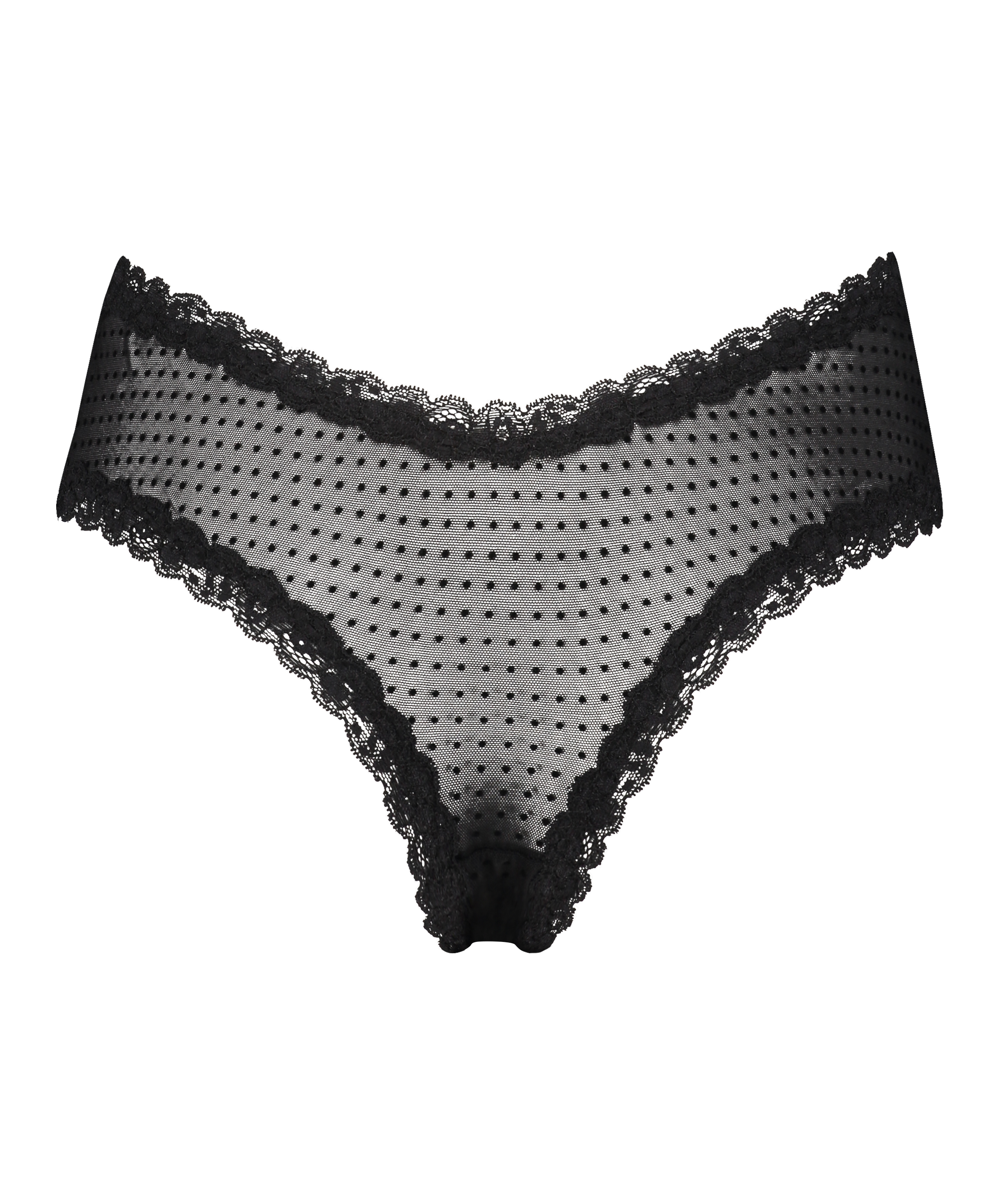 Brazilian-trosa V-shape mesh, Svart, main