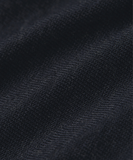 super soft cashmereblandad-topp med polokrage, Svart