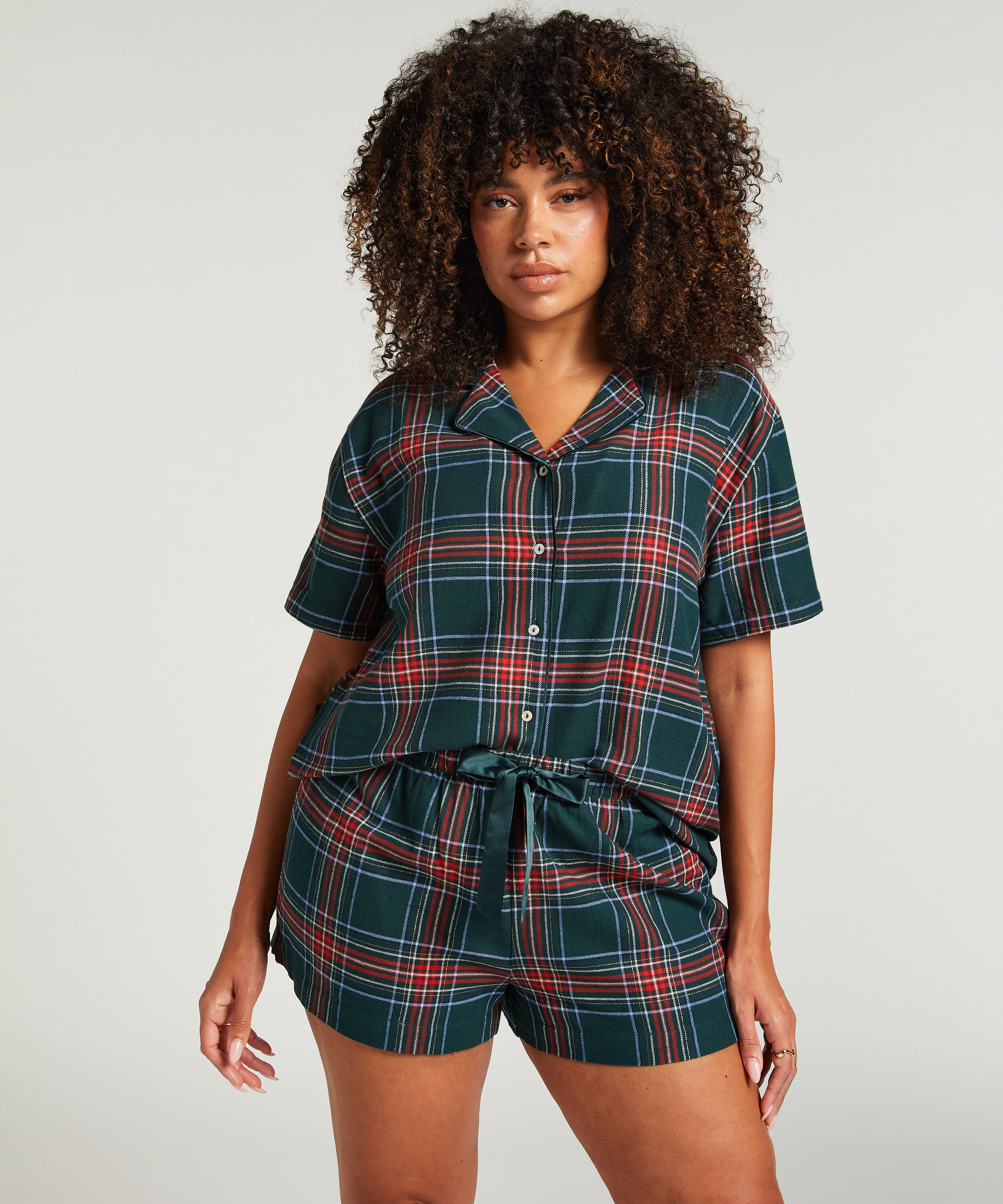 Pyjamasset Twill, Grön