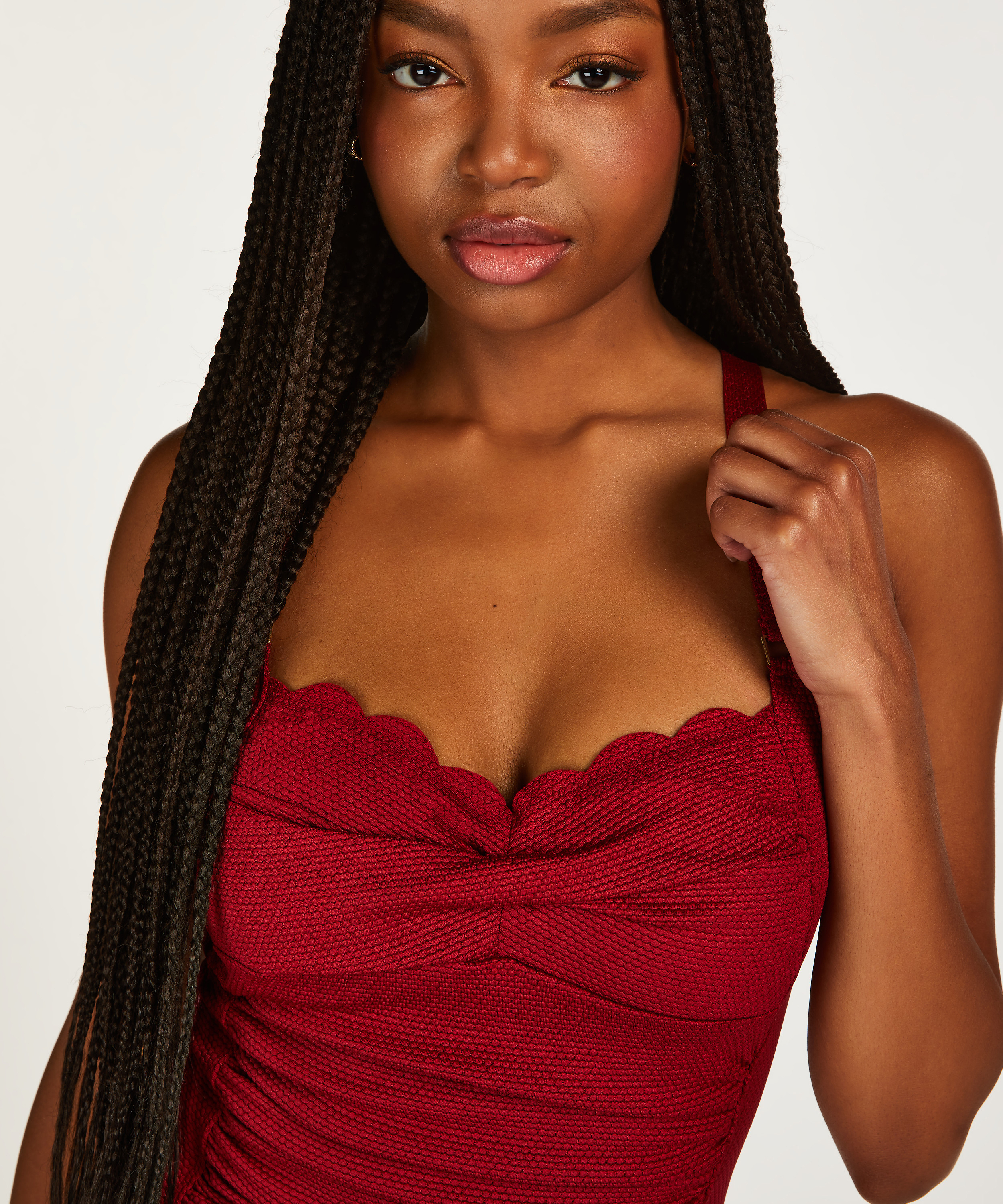 Scallop baddr&auml;kt, r&ouml;d, main