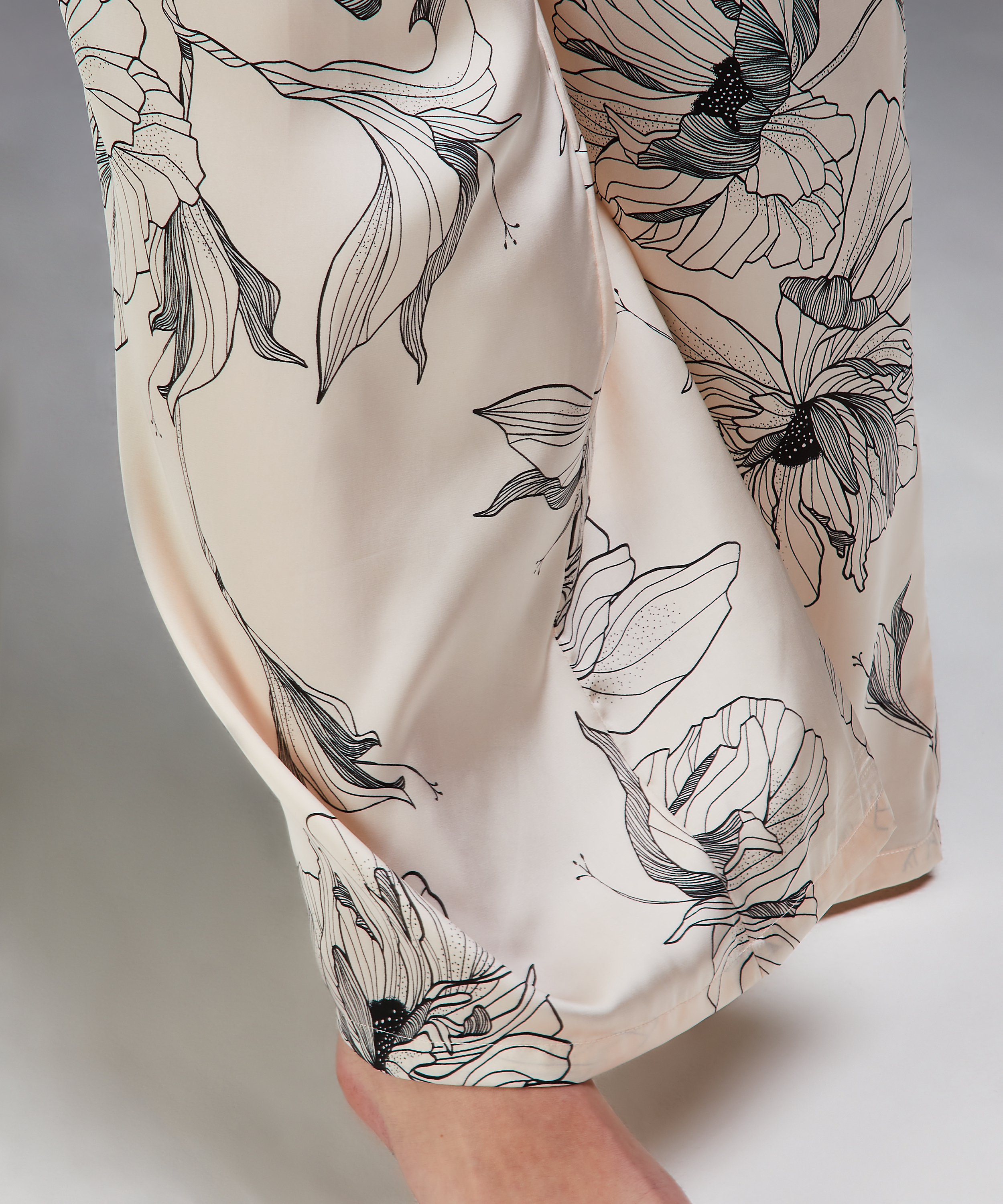 Lotus palazzobyxor i satin, Rosa, main