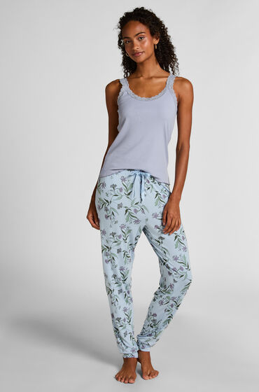 Hunkemöller Pyjamasbyxa Jersey Blå