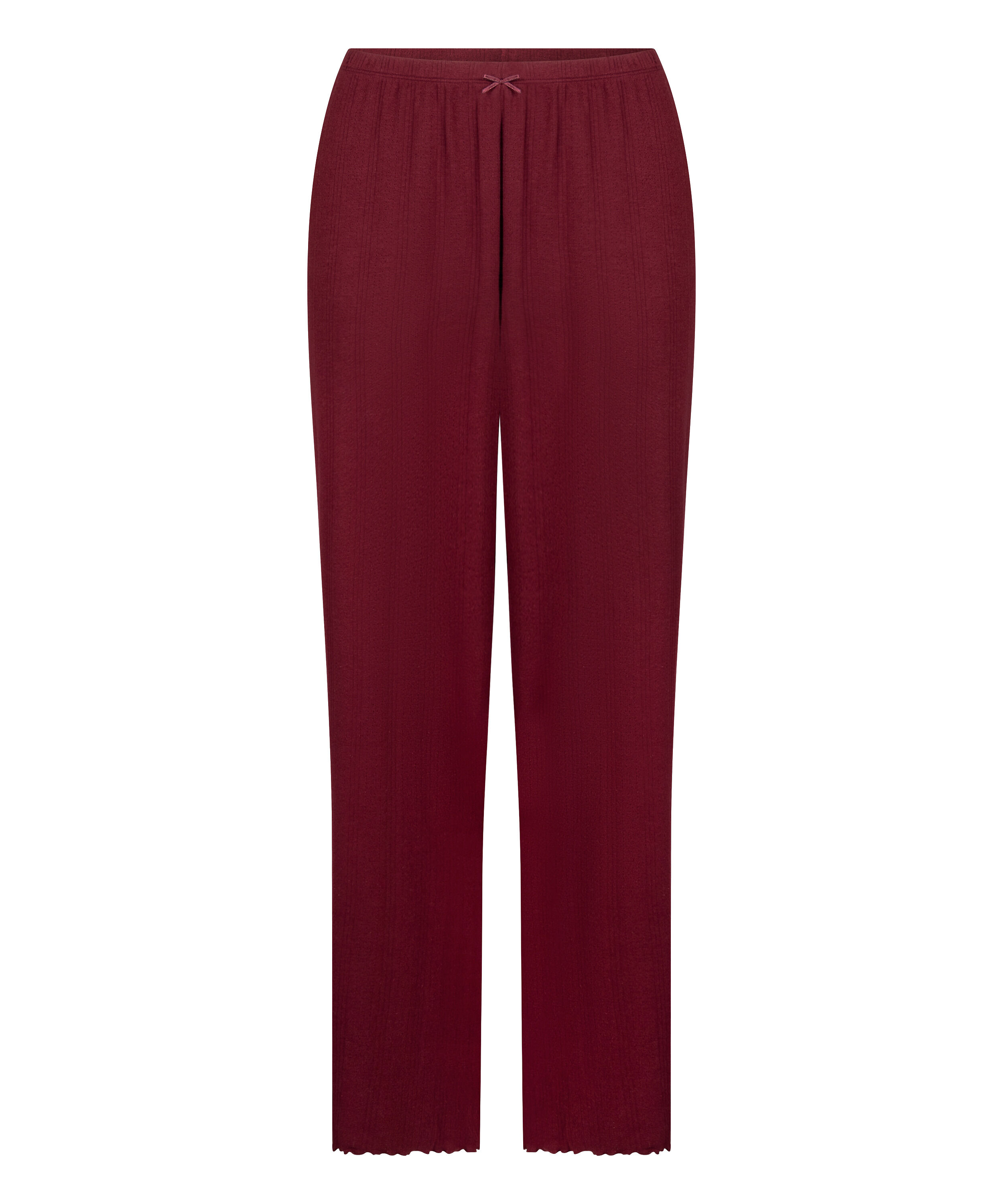 Pyjama Pant Loose Pointelle, R&ouml;d