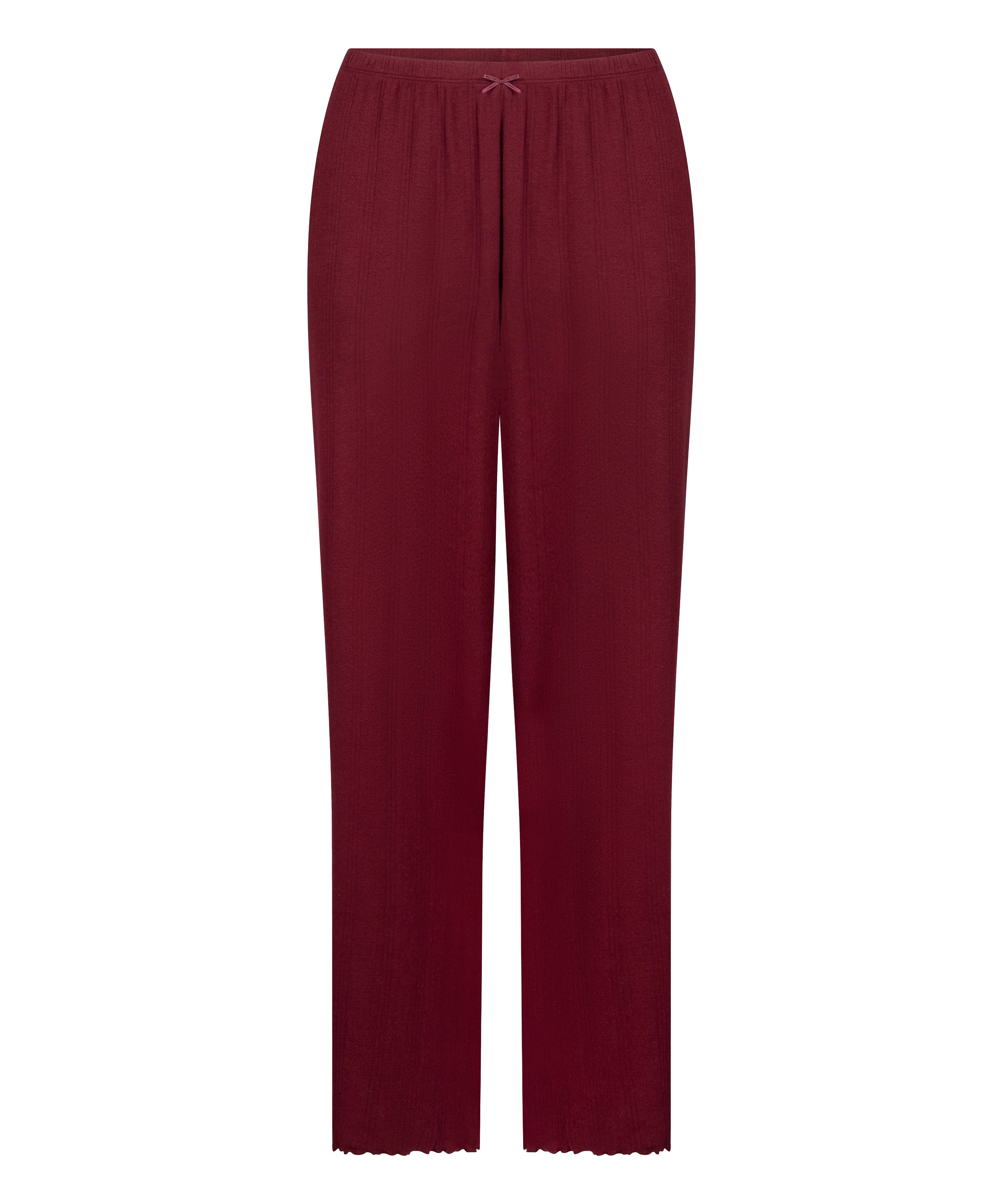 Pyjama Pant Loose Pointelle, R&ouml;d, main