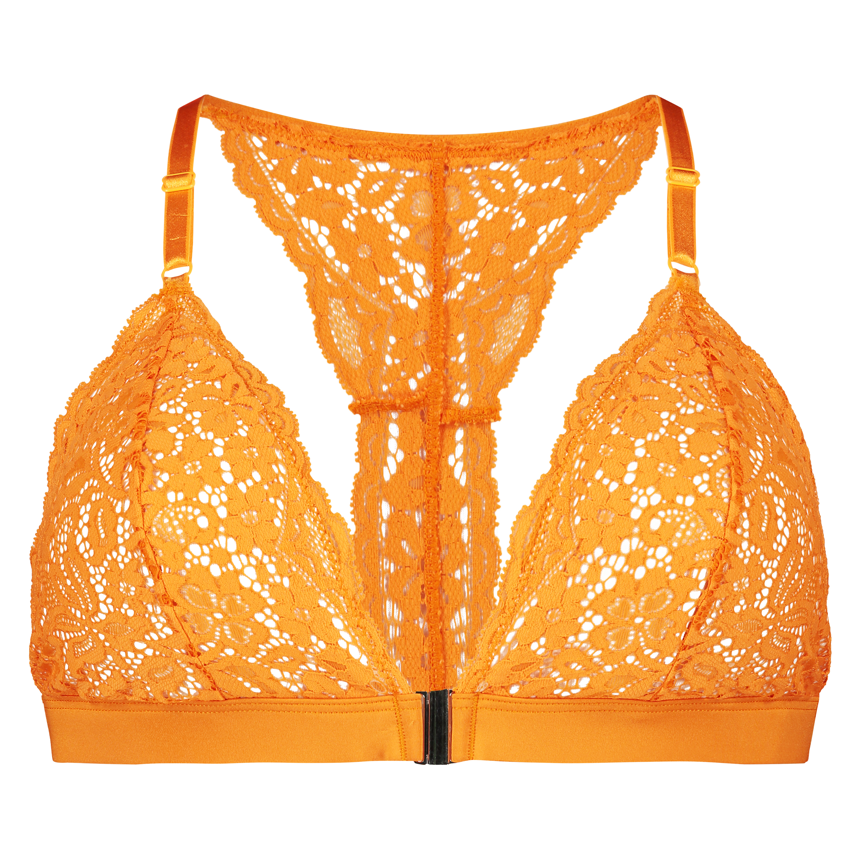 Vadderad triangel-bralette Rose, Orange, main