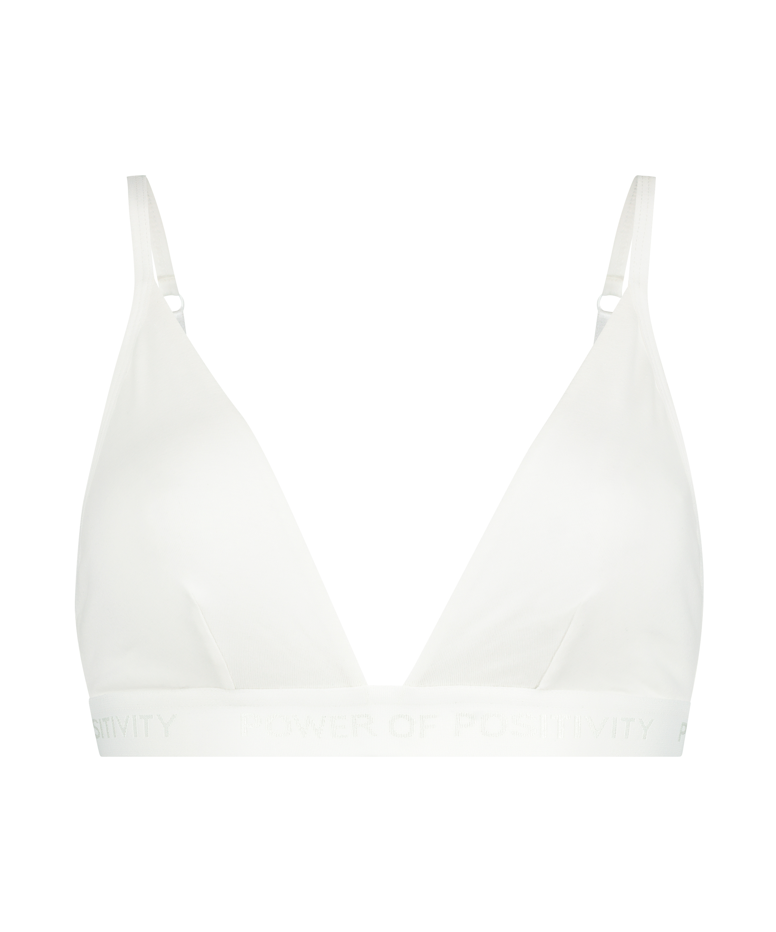 Cutie Triangle-bralette, Vit, main